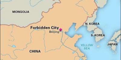 Forbidden city Ķīna karte