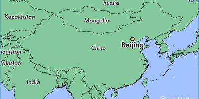 Karte Ķīna rāda Pekinā