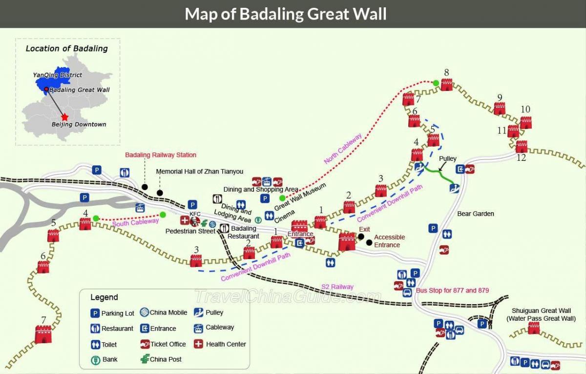 Pekinas liels sienas karte