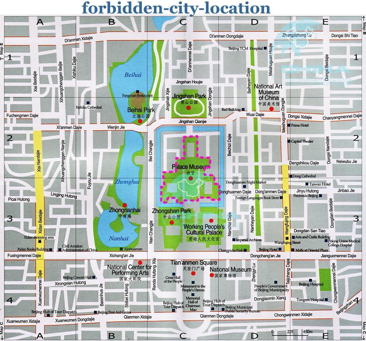 Beijing forbidden city kartes