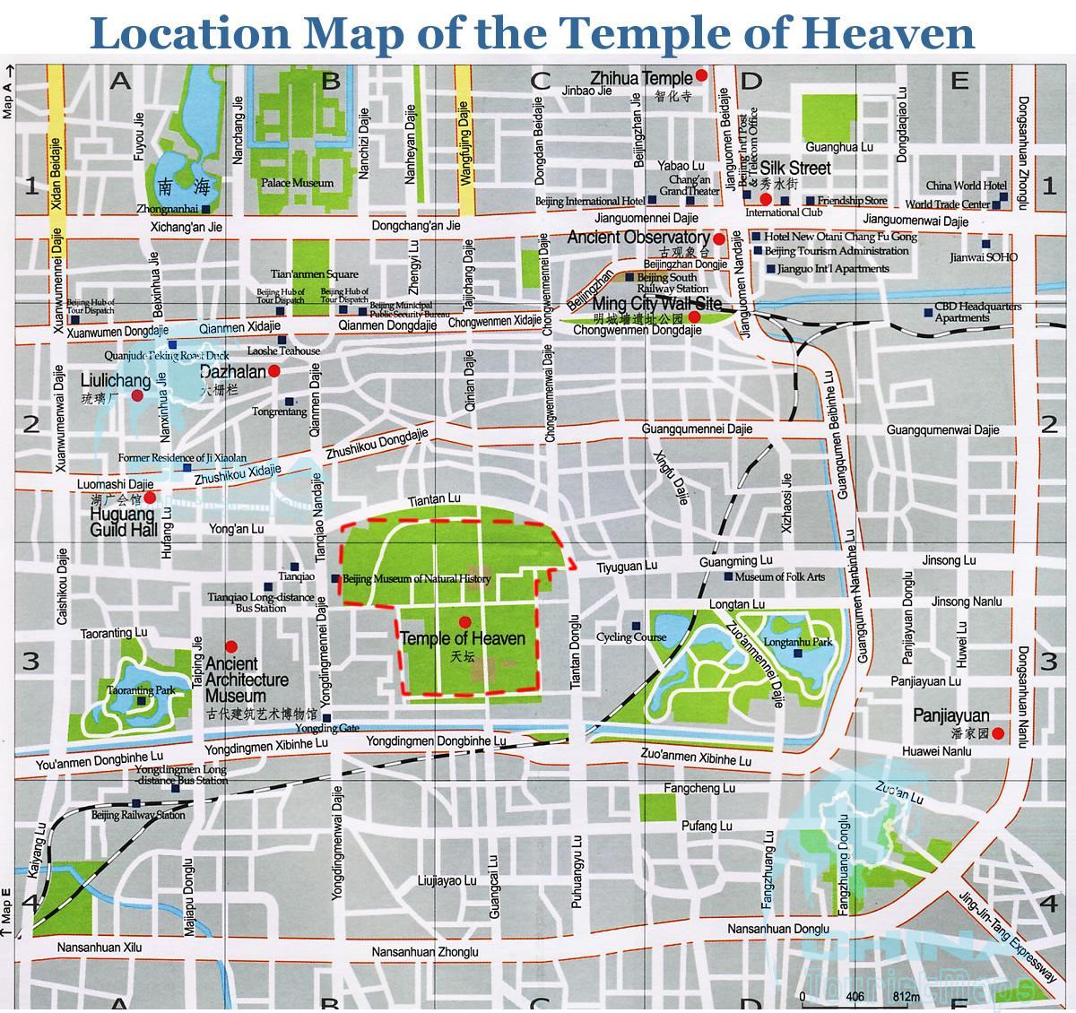 karte templis debesīs 